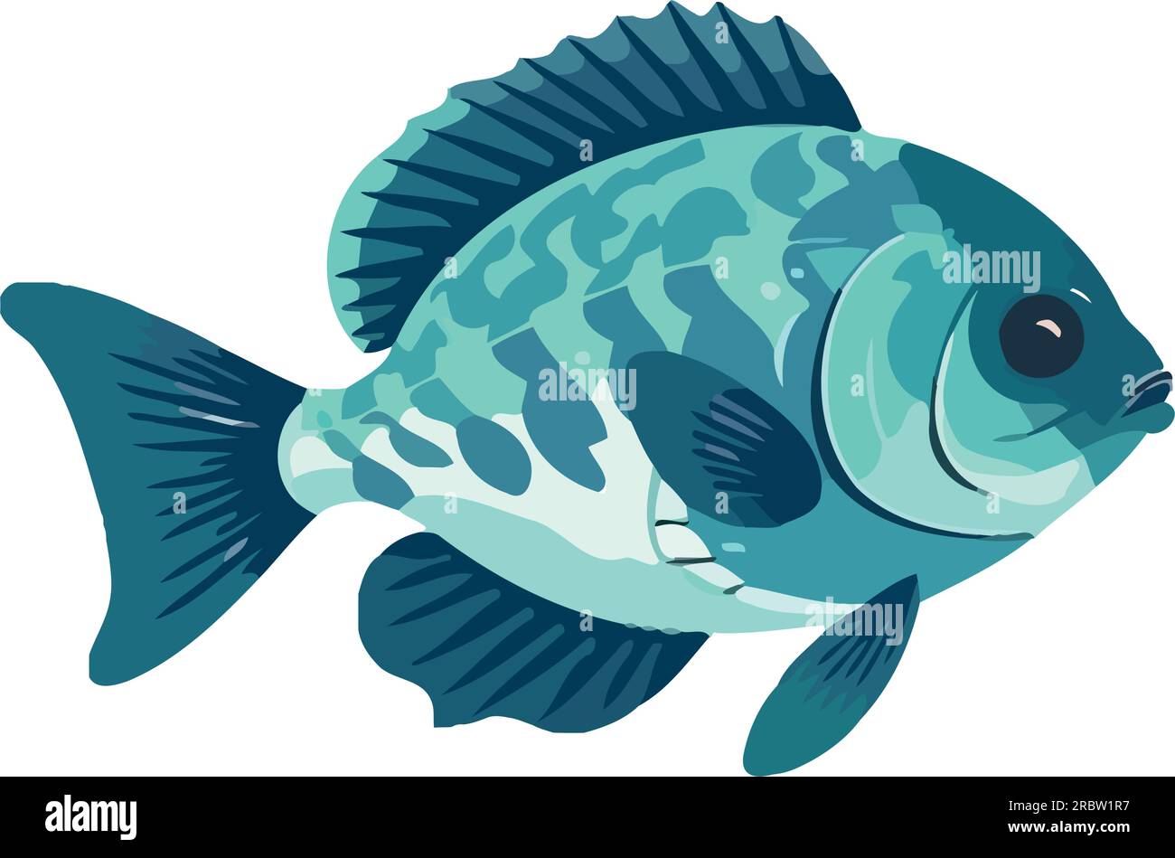 Colorful fish swim in reef Stock Vector Image & Art - Alamy