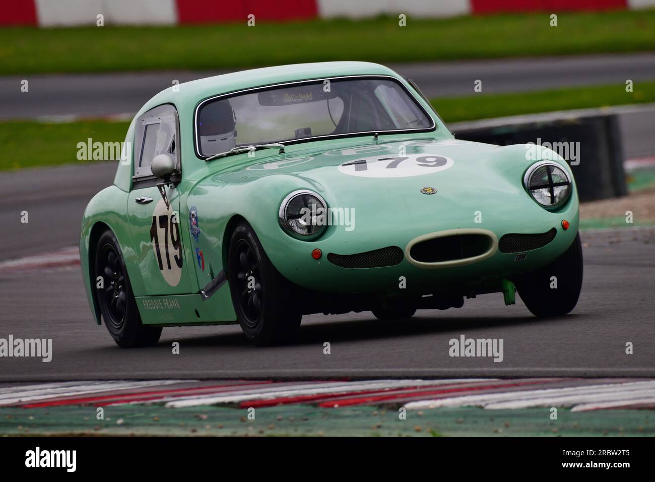 Samuel Ashby, Austin Healey Speedwell Sprite, An event featuring two distinct grids, HRDC Dunlop Allstars for pre-1966 Sports, GT and Touring Cars. Th Stock Photo