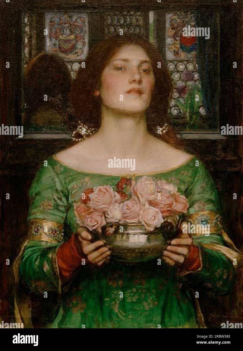 Gather Ye Rosebuds While Ye May (study) 1908 by John William Waterhouse