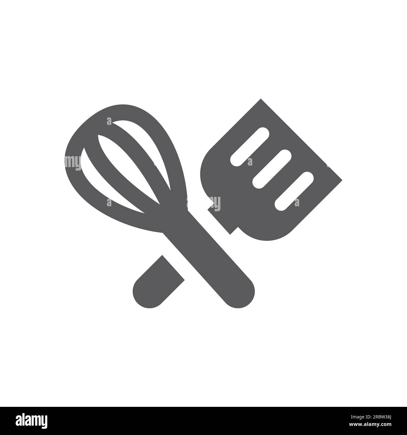 https://c8.alamy.com/comp/2RBW38J/spatula-and-egg-beater-whisk-crossed-cooking-food-and-kitchen-vector-icon-2RBW38J.jpg