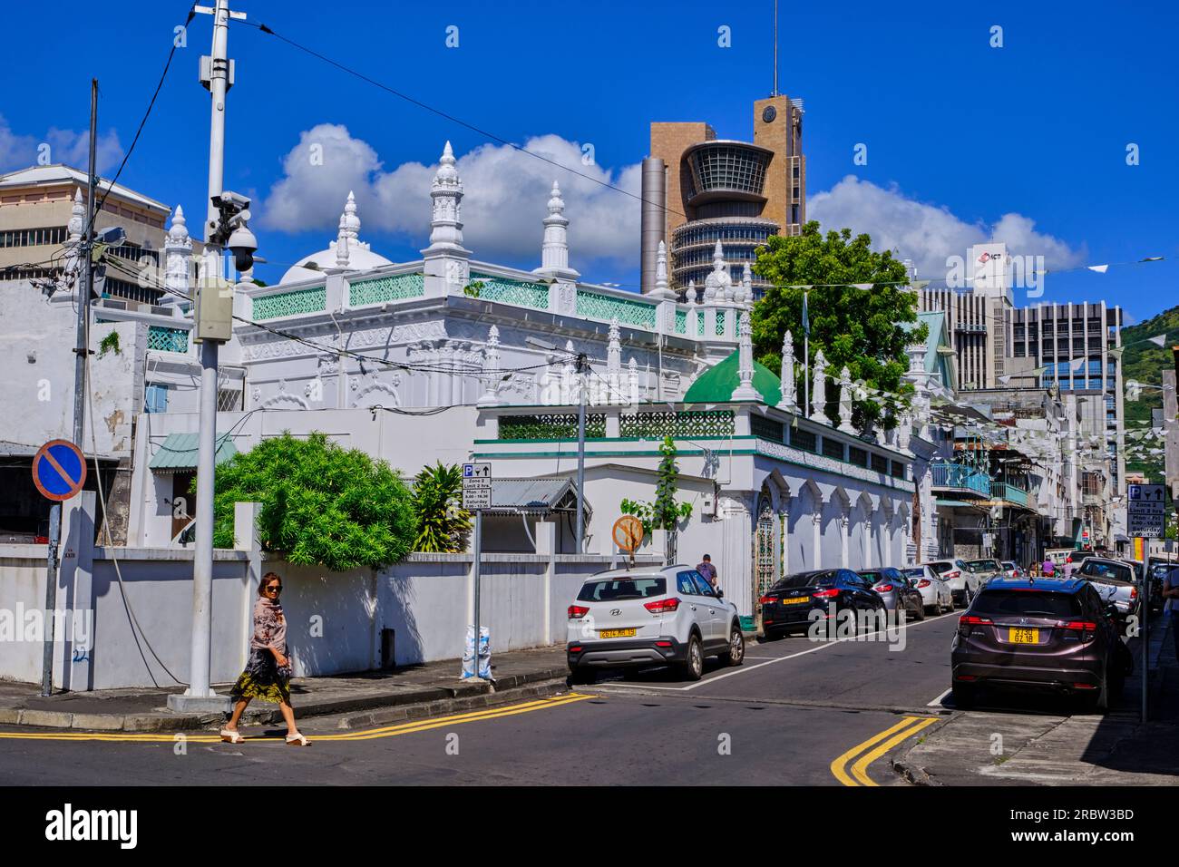 Mauritius, Port-Louis district, Port-Louis, the Friday mosque or Jummah Masjid, 1850 Stock Photo