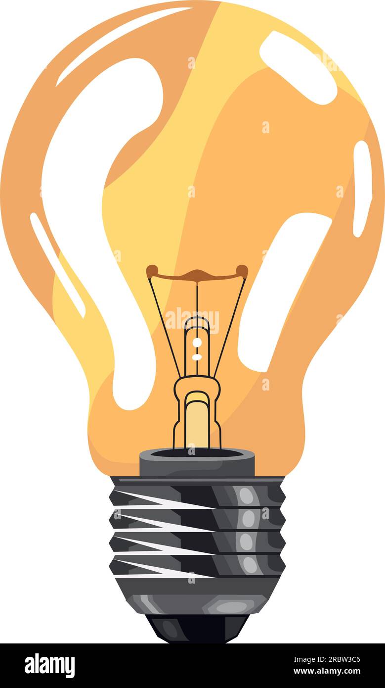 illuminated light bulb design illustration Stock Vector Image & Art - Alamy