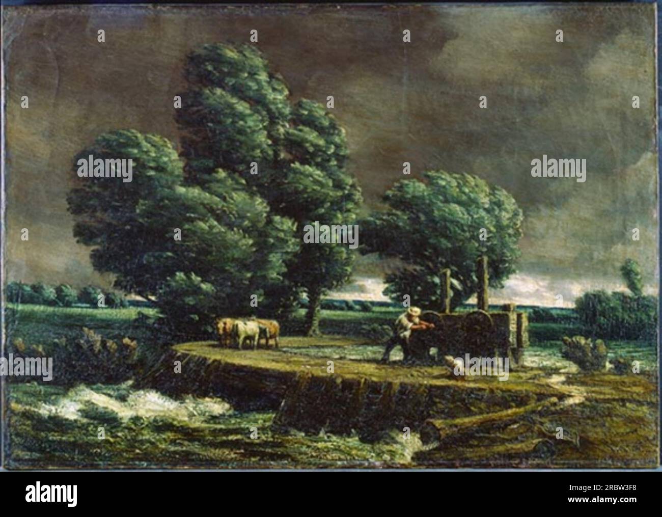 The Flood Gate 1901 by Homer Watson Stock Photo Alamy
