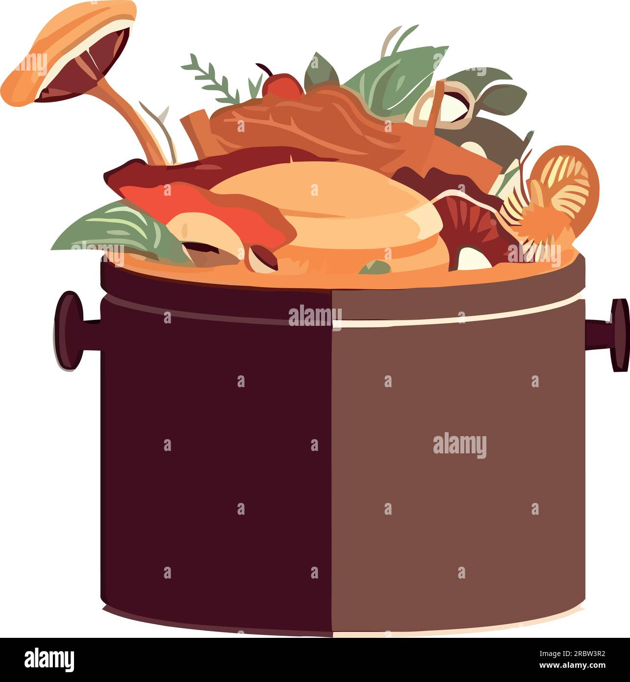Compost Design Image compost in wooden basket design Stock Vector Image & Art - Alamy