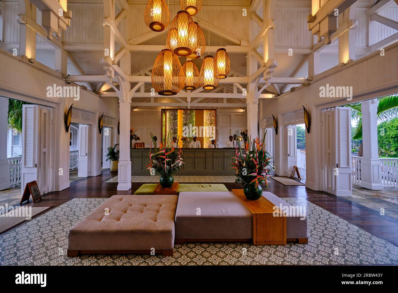 Mauritius, West Coast, Savanne district, Heritage The Villas hotel Stock Photo