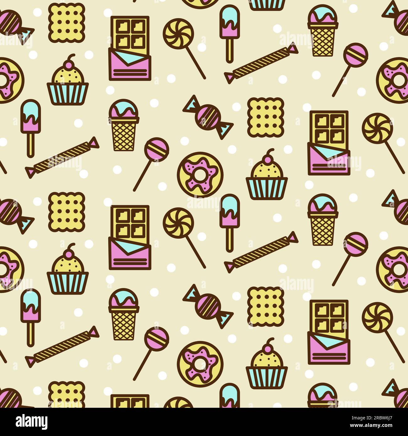 Dessert made fresh fruit Stock Vector Images - Alamy