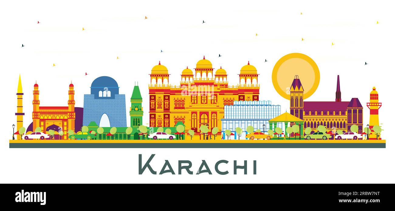 Karachi panorama Stock Vector Images Alamy