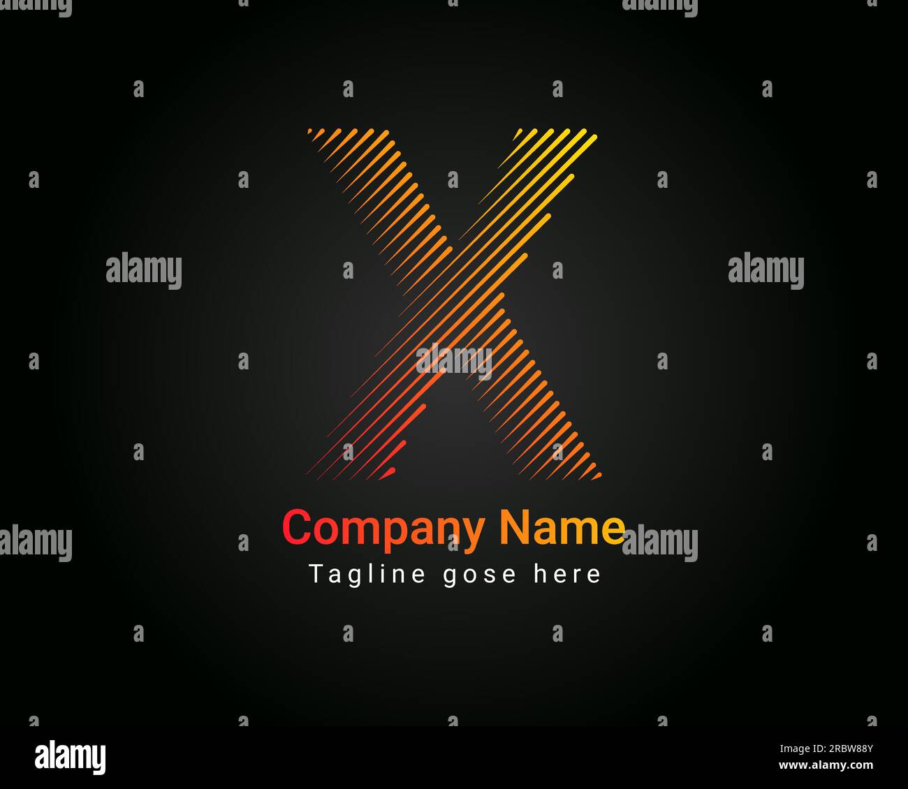 X logo hi-res stock photography and images - Alamy