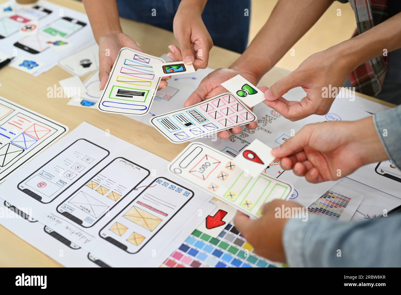 Editing team meeting paperwork hi-res stock photography and images - Alamy