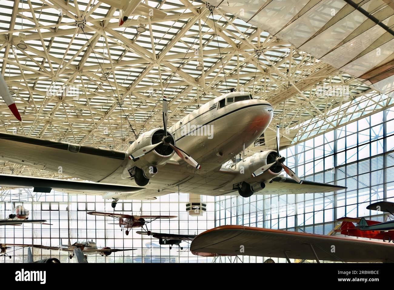 Douglas DC-3 The Museum of Flight Seattle Washington State USA Stock Photo