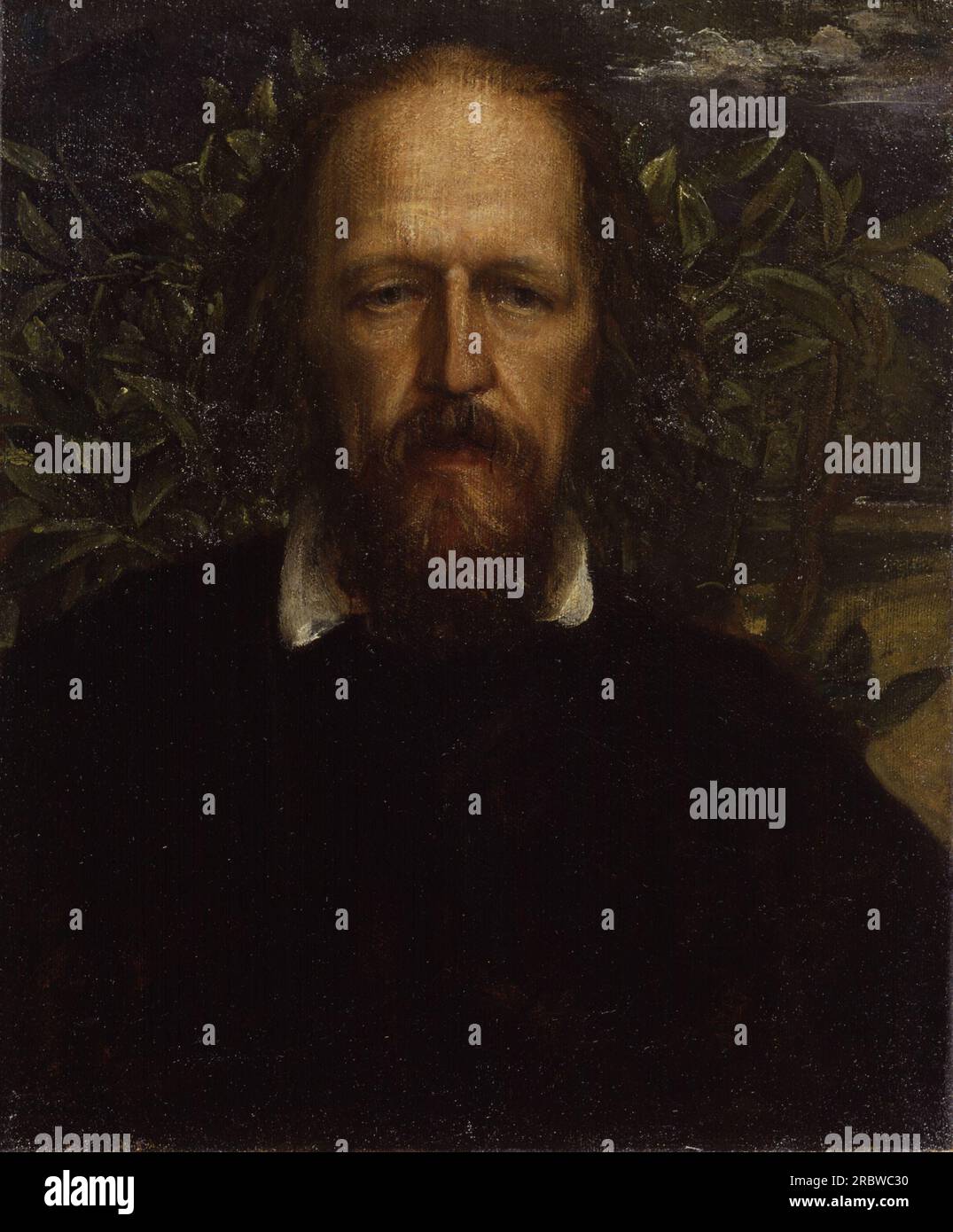 Alfred Tennyson, 1st Baron Tennyson by Frederick Watts Stock