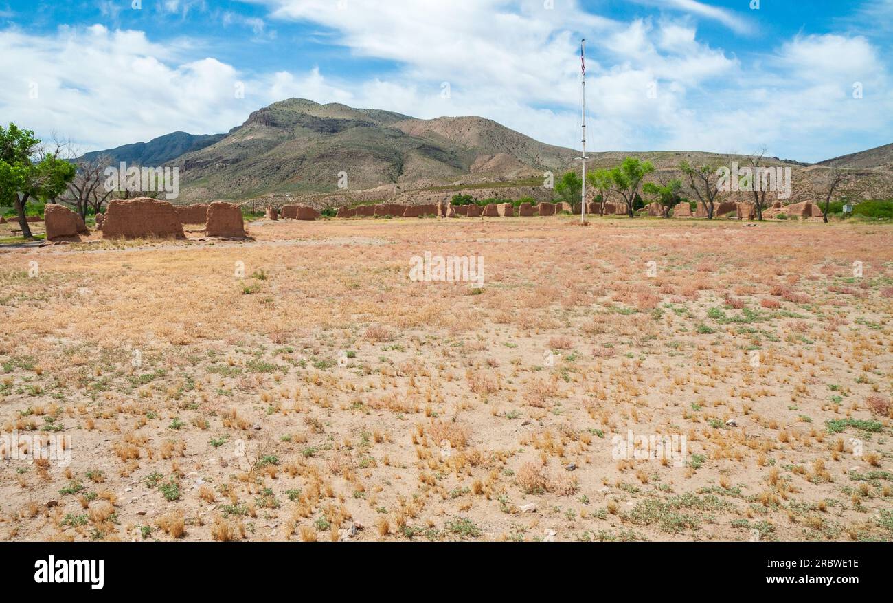 Fort Selden State Monument, Museum in Radium Springs, New Mexico Stock