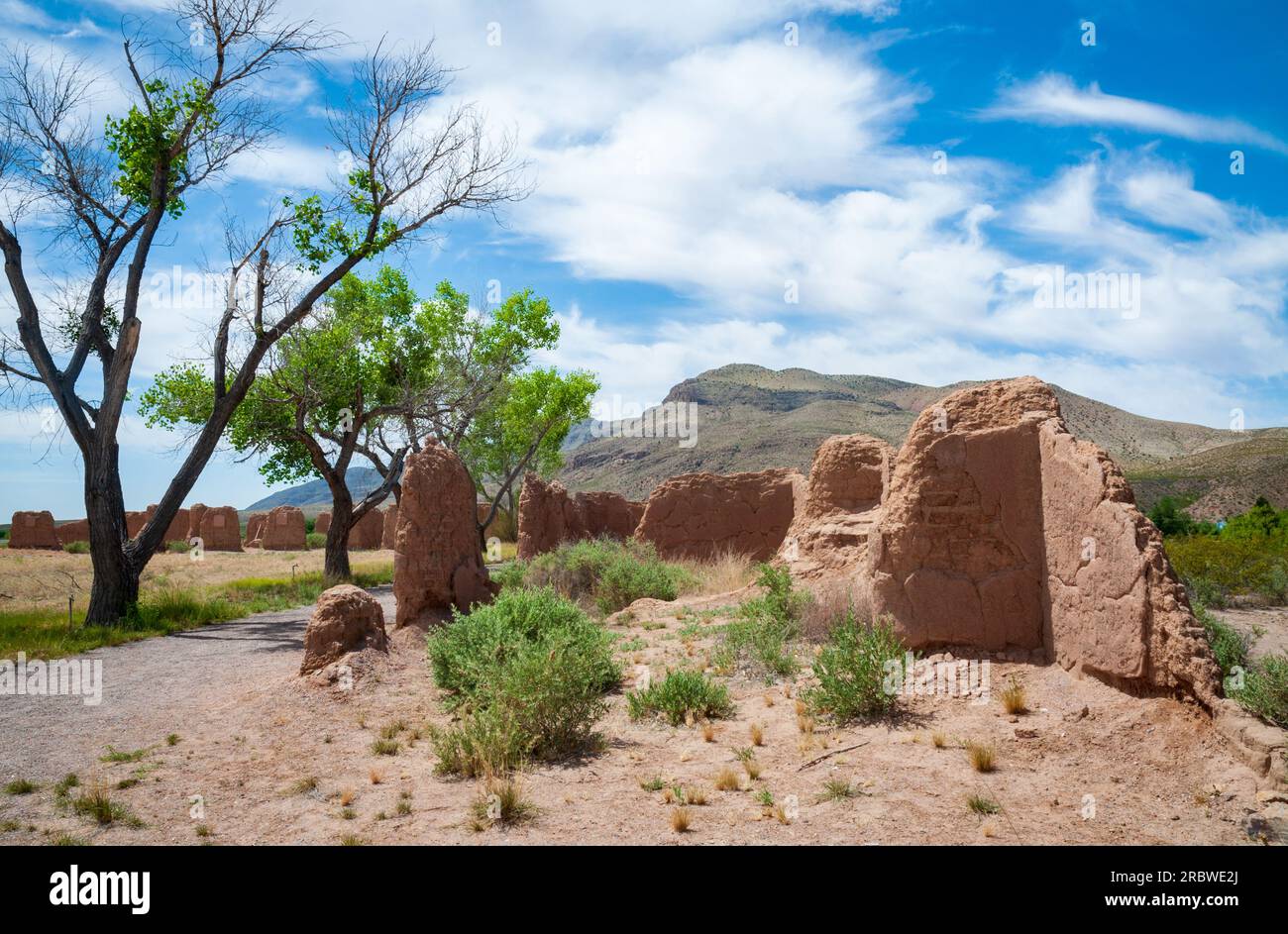 Fort Selden State Monument, Museum in Radium Springs, New Mexico Stock