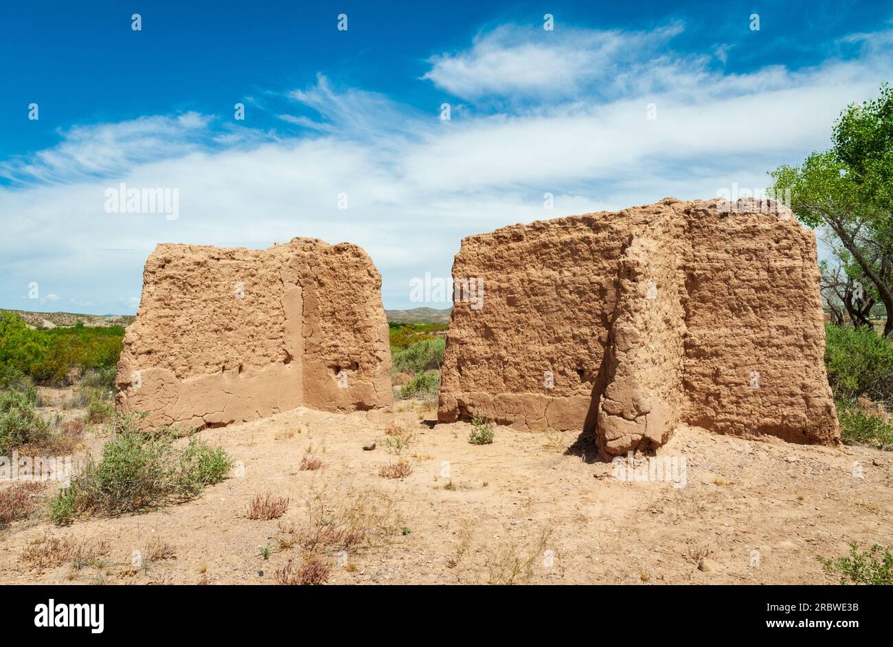 Fort Selden State Monument, Museum in Radium Springs, New Mexico Stock