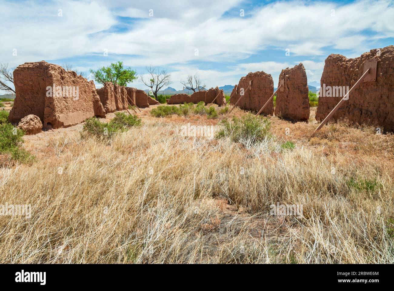 Fort Selden State Monument, Museum in Radium Springs, New Mexico Stock