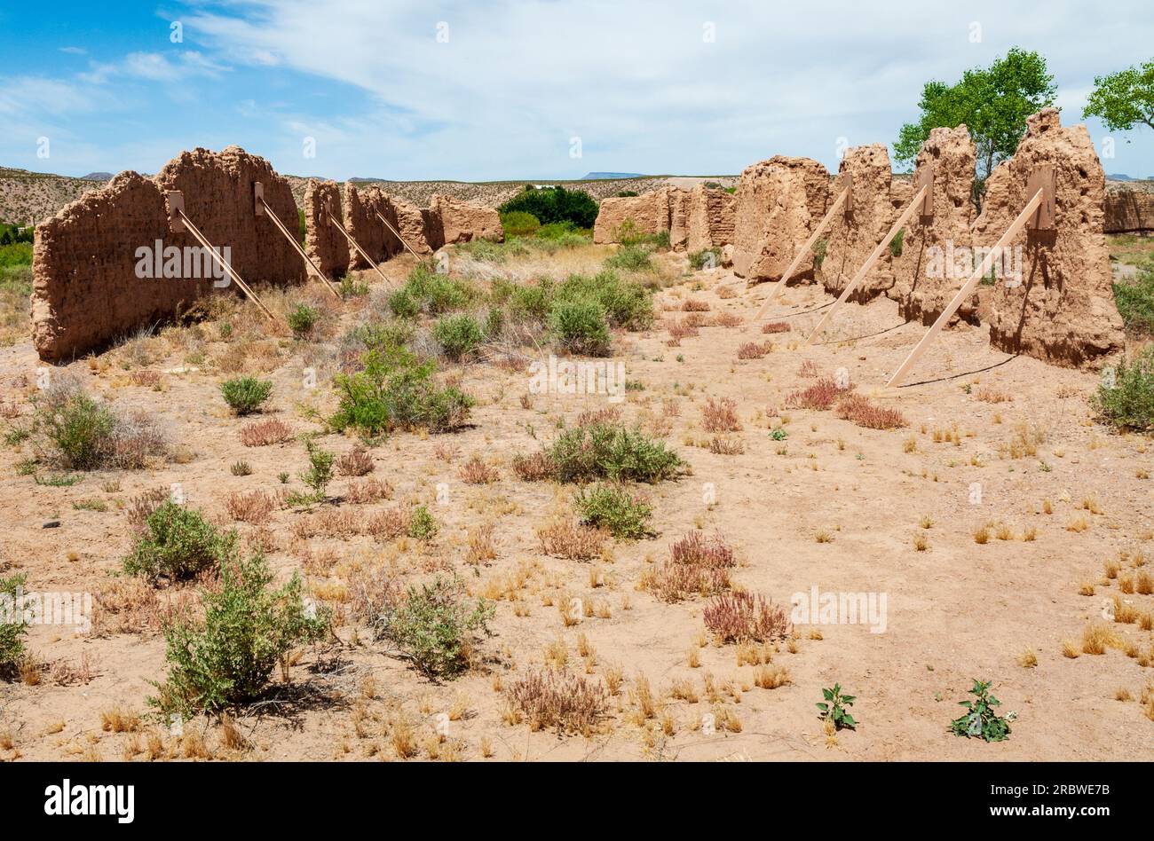 Fort Selden State Monument, Museum in Radium Springs, New Mexico Stock