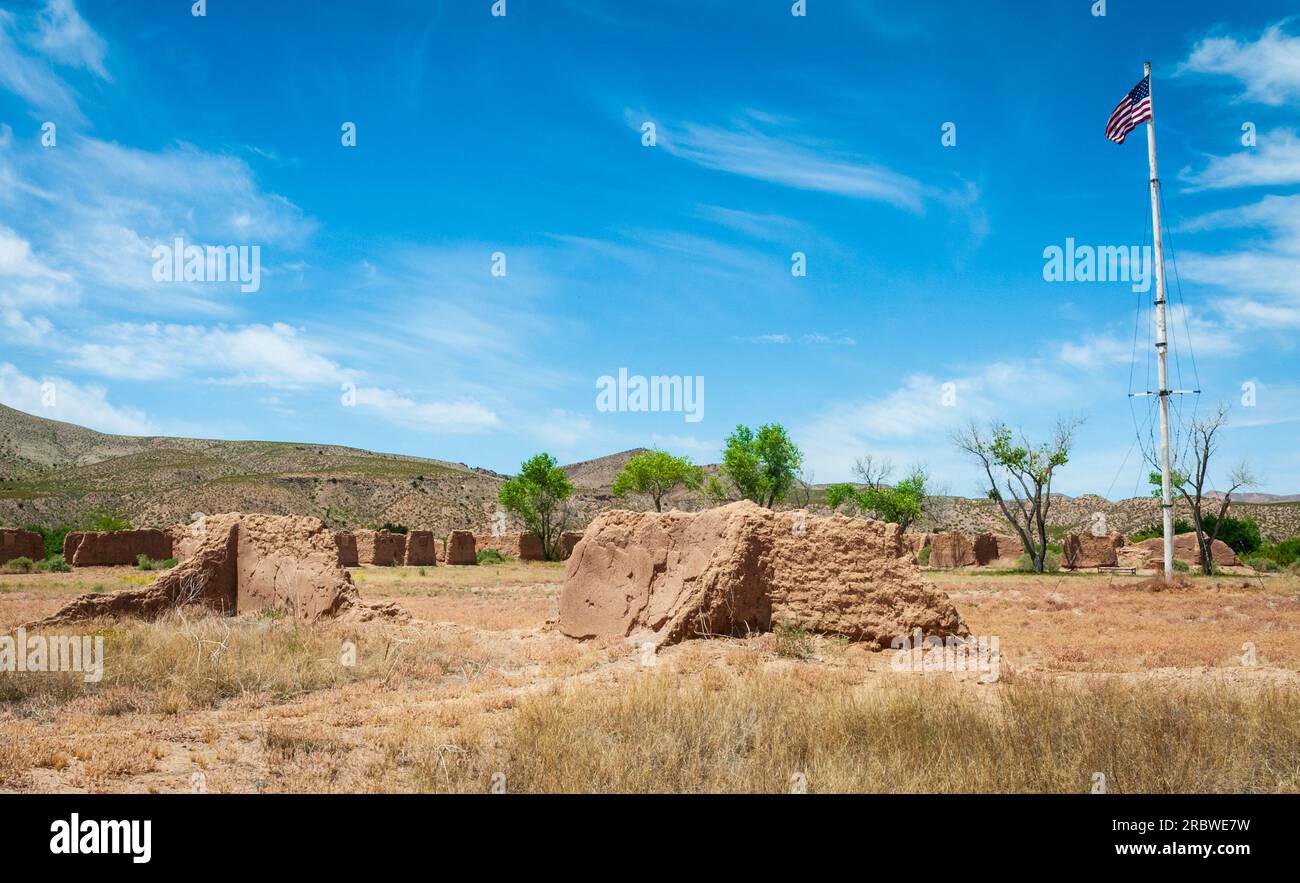 Fort Selden State Monument, Museum in Radium Springs, New Mexico Stock