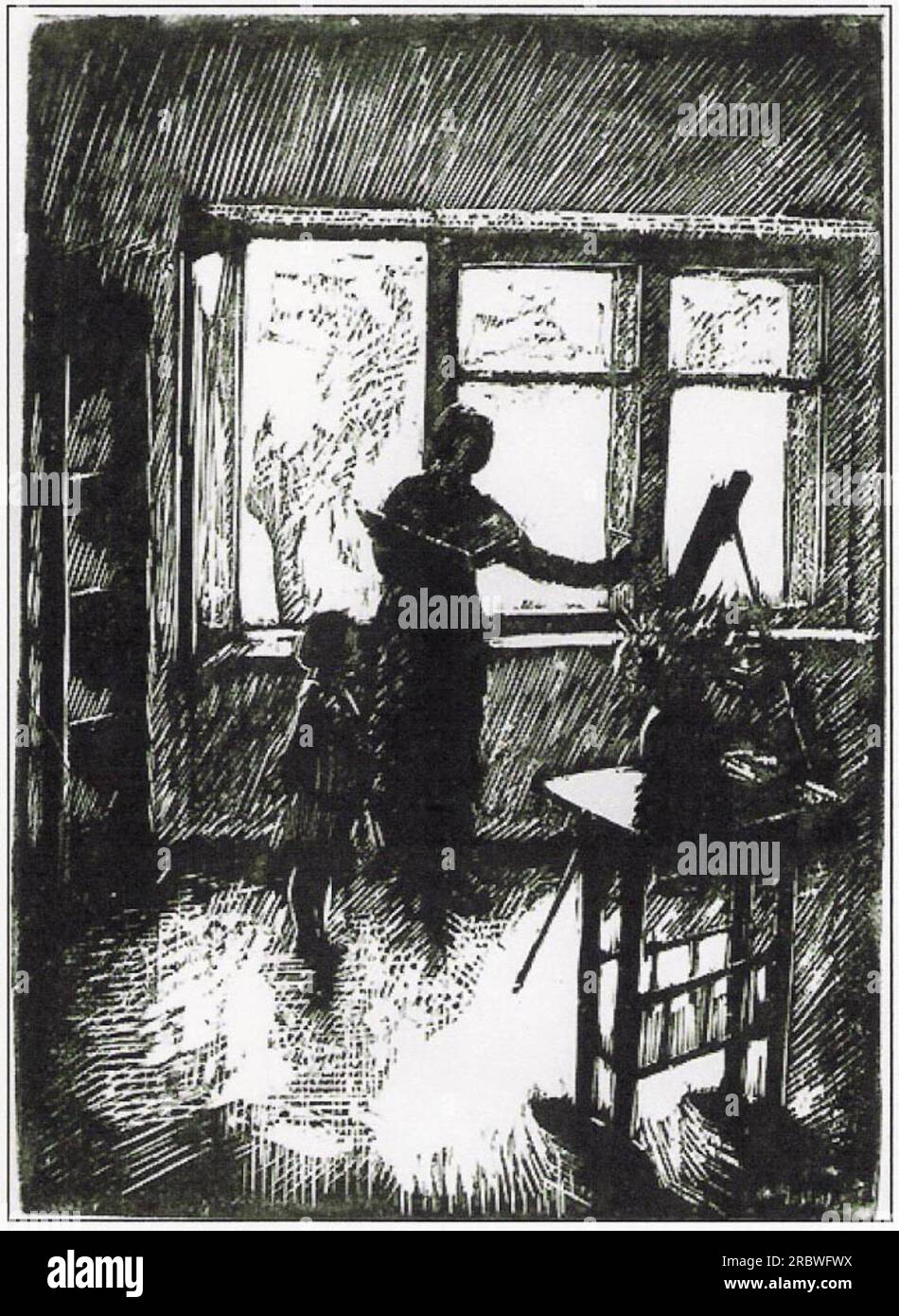 The Painter 1928 by Wojciech Weiss Stock Photo Alamy