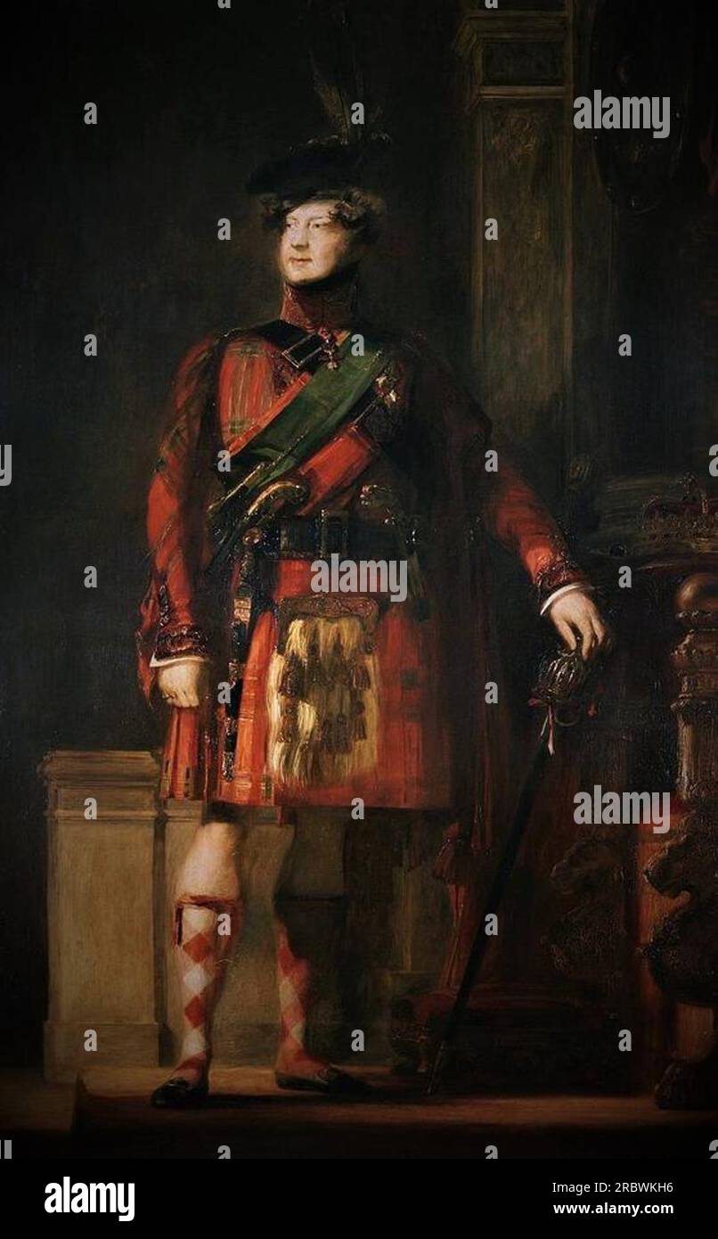 Portrait of George IV of the United Kingdom by David Wilkie Stock Photo