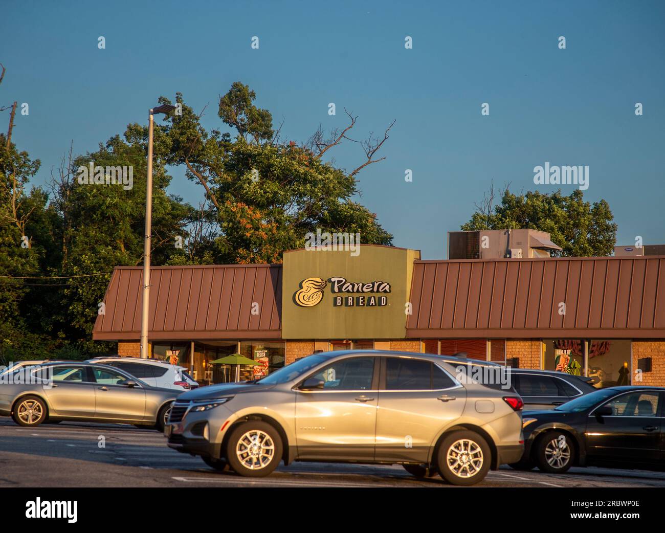 Panera restaurant in a New Jersey strip mall Stock Photo Alamy