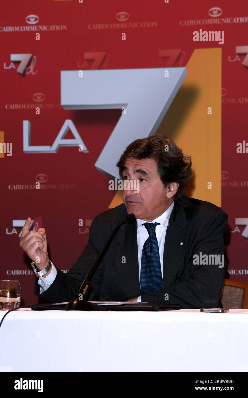 Milan, Presentation of the LA7 2023/2024. Urban