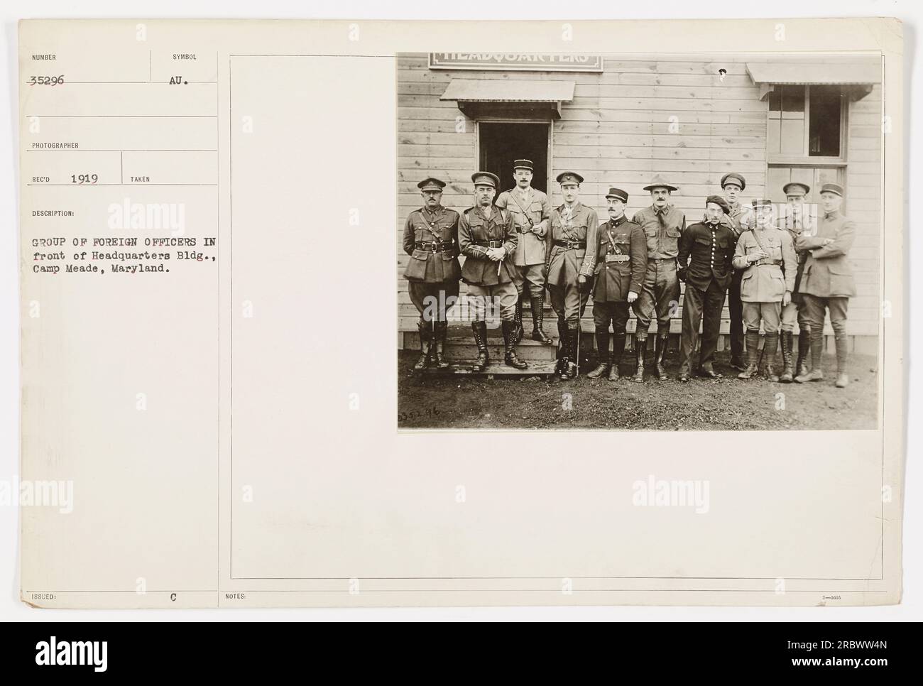 c. 1919 USA photo postcard Fort Meade Maryland Tank Cops Band marching c. 1919 USA photo postcard Fort Meade Maryland Tank Cops Band marching