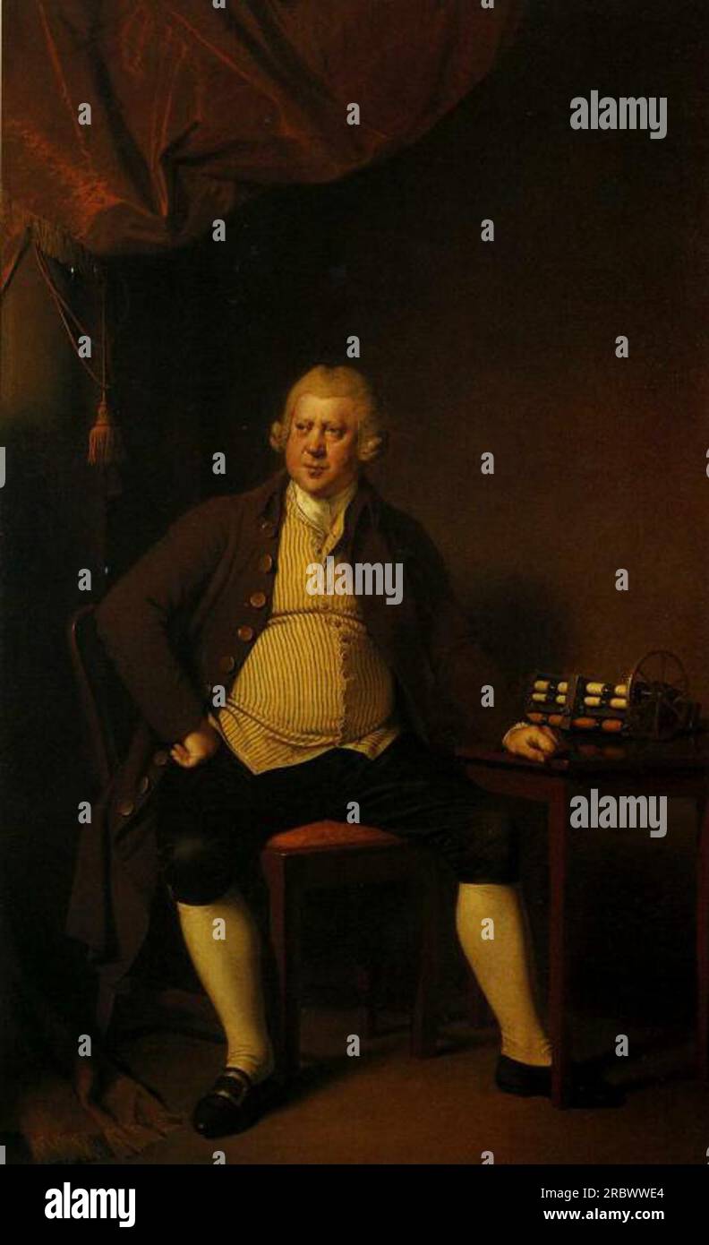 Sir Richard Arkwright 1790 by Joseph Wright Stock Photo