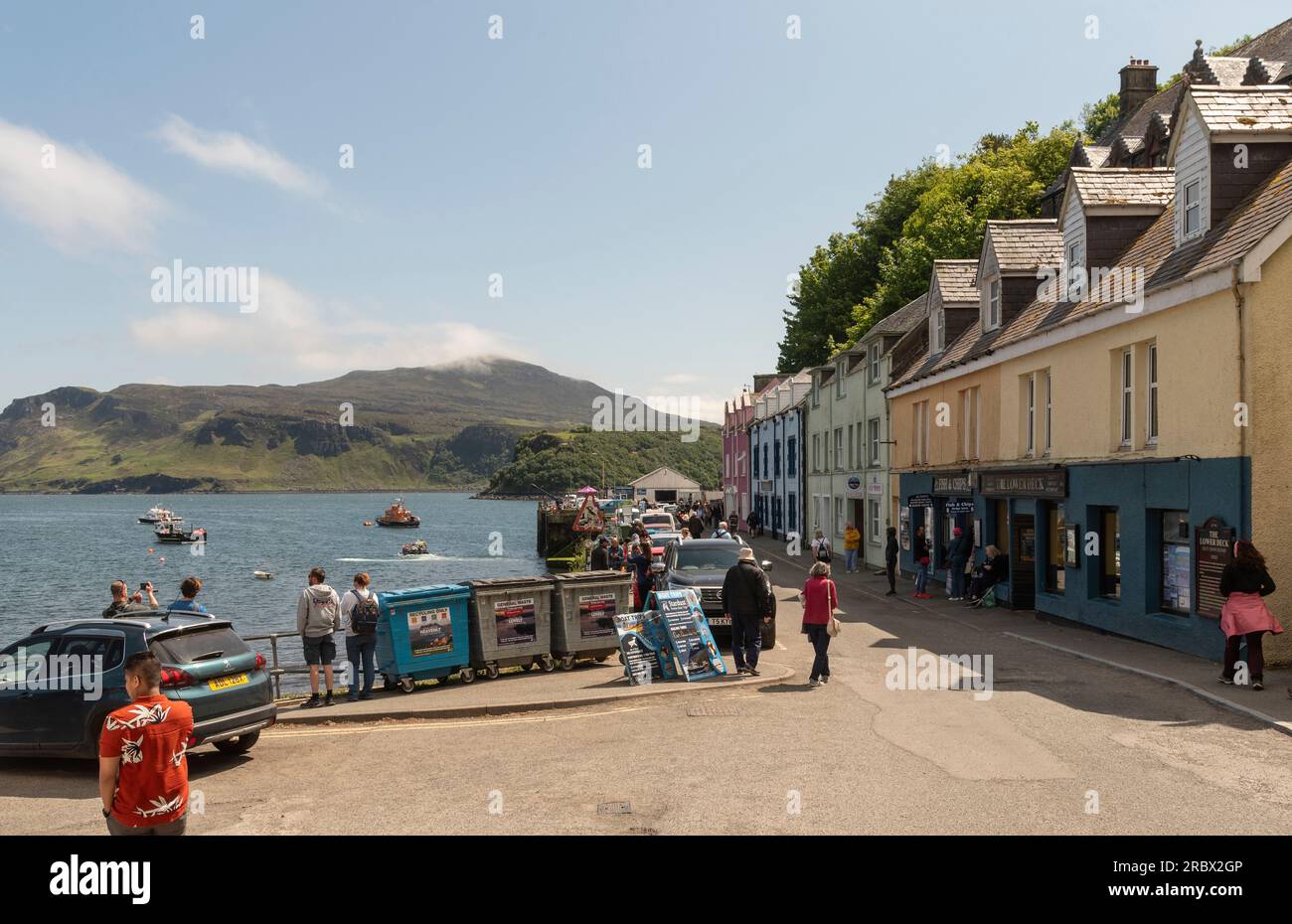 Portree, Isle of Skye, Scotland, UK. 5 June 2023. Portree harbour small