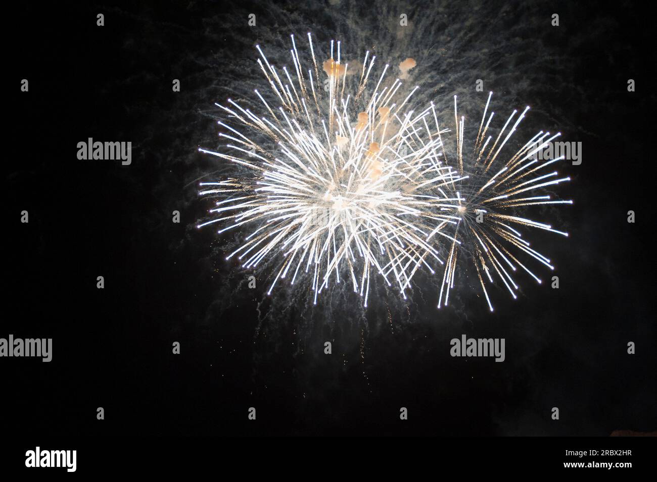 Fireworks, Feast of Santa Vitalia, Serrenti, Campidano, Sardinia, Italy