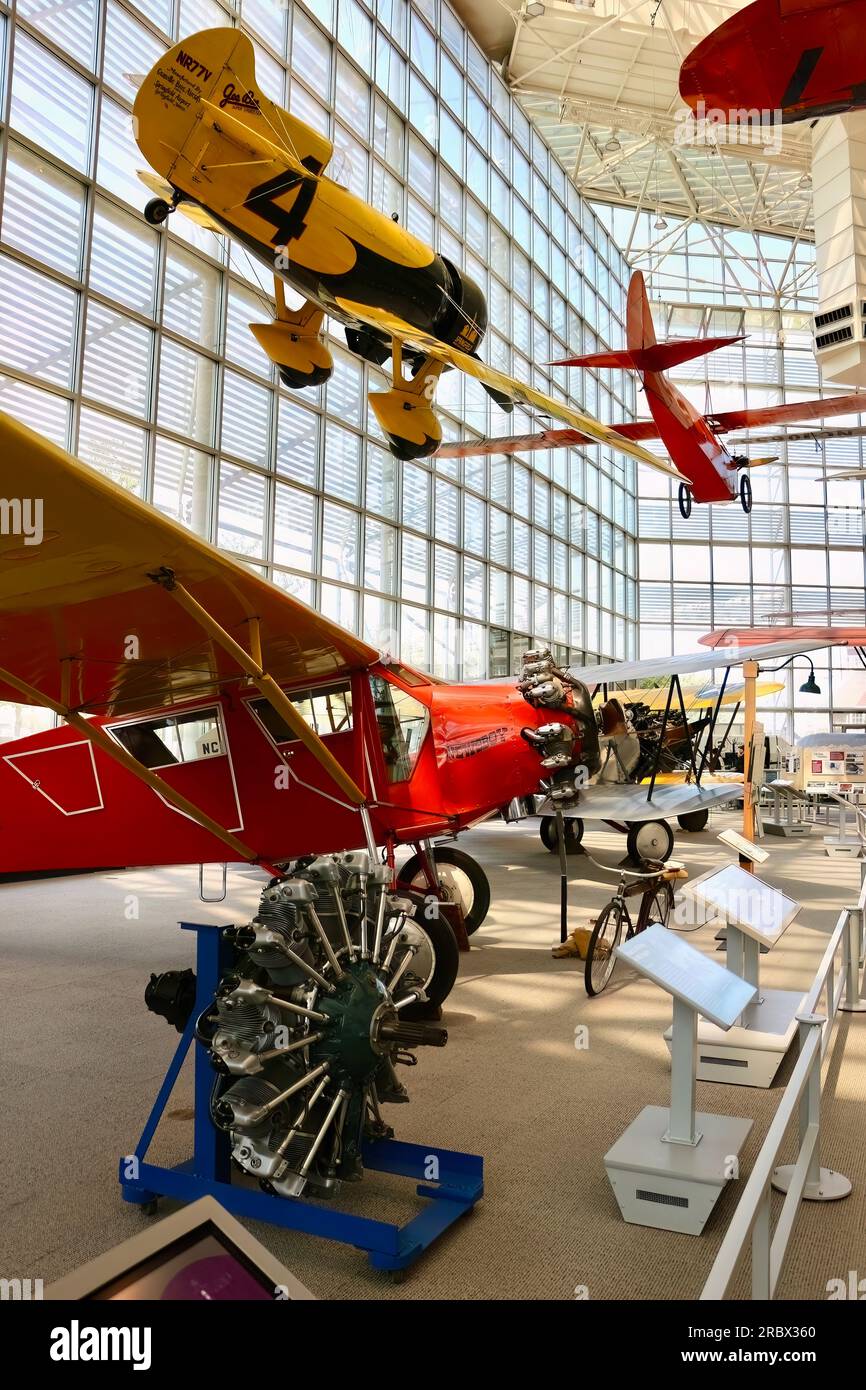 The Great Gallery with suspended aircraft The Museum of Flight Tukwila
