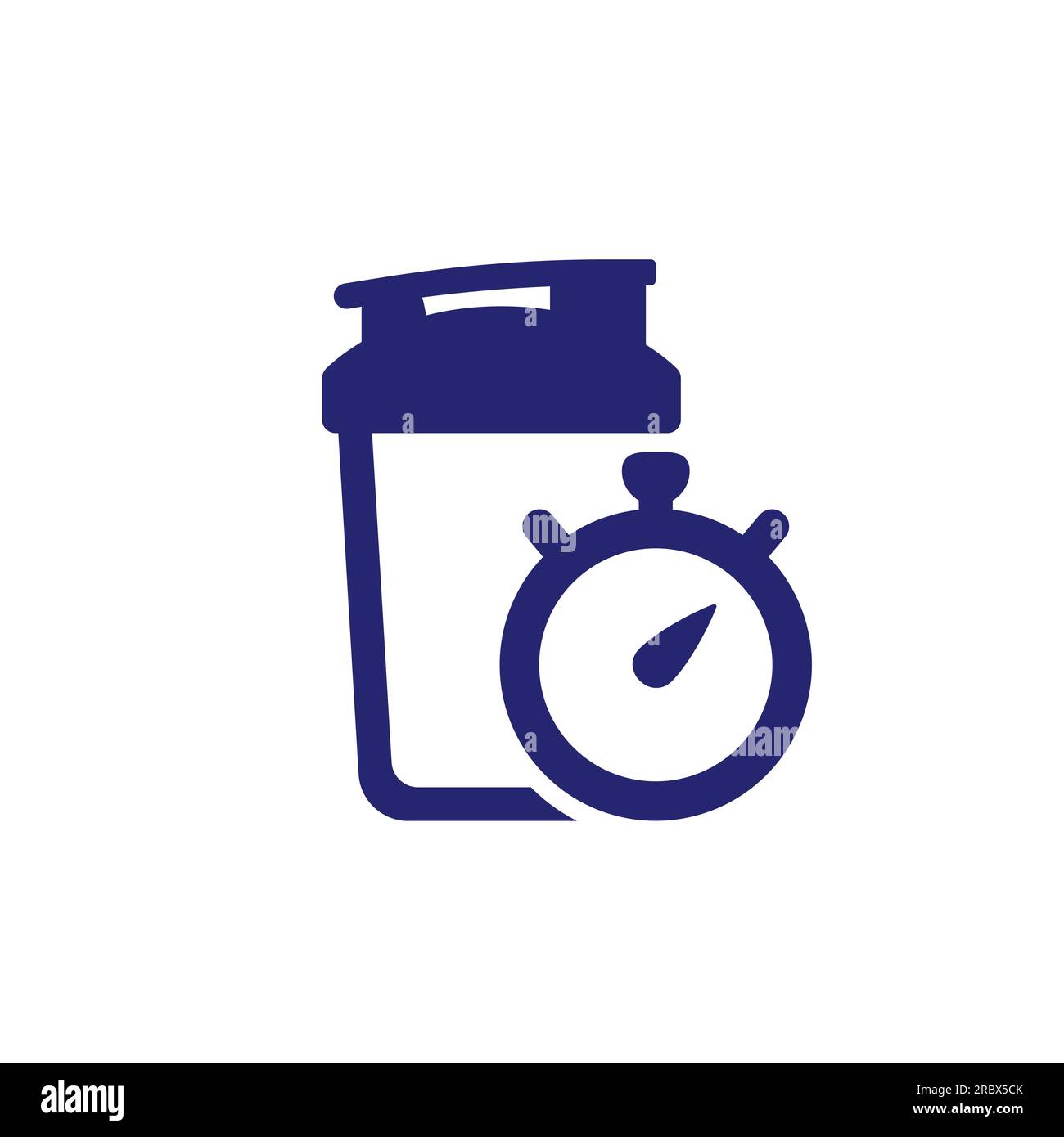 Shaker icon with a timer, vector Stock Vector Image & Art - Alamy