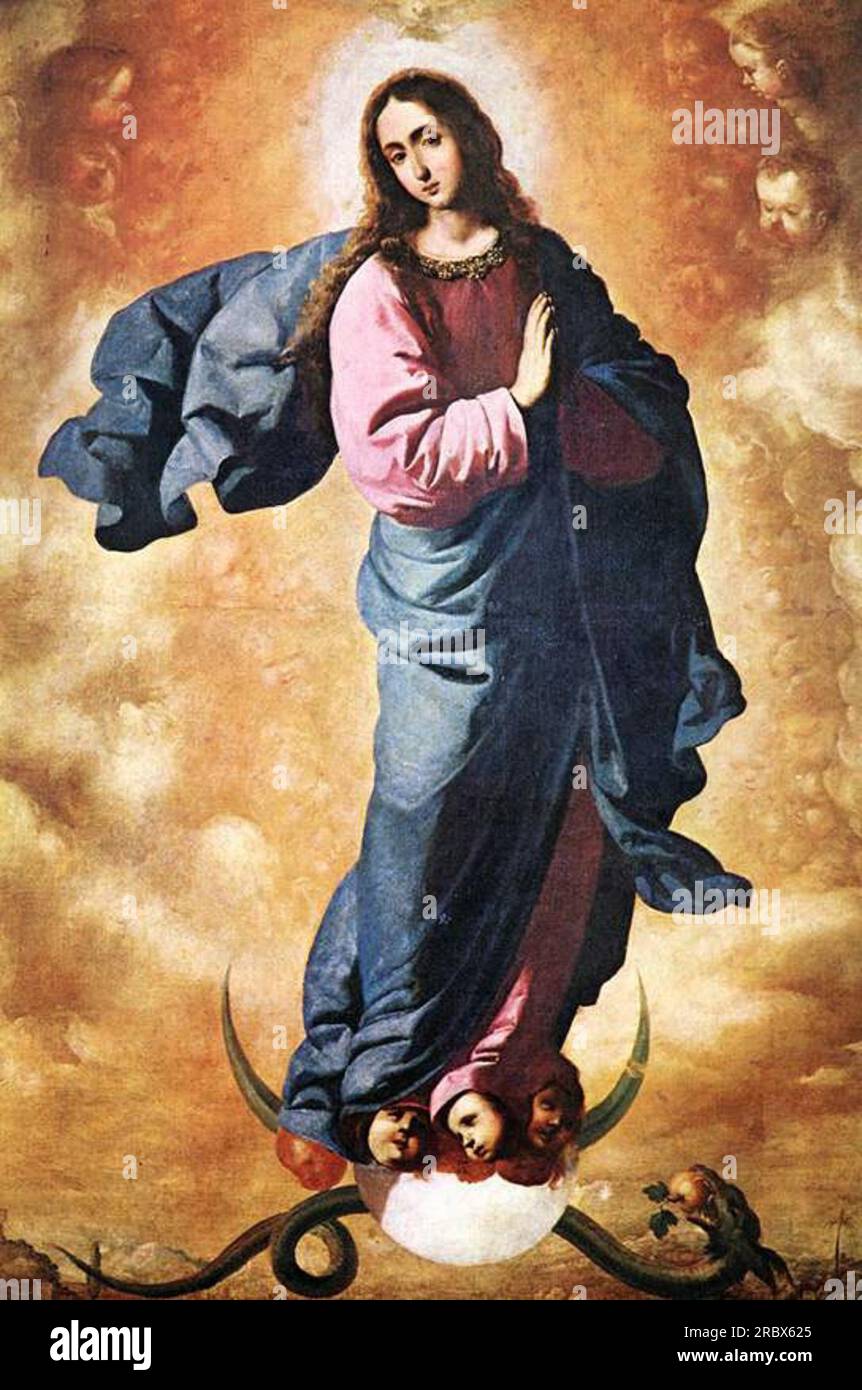 The Immaculate Conception 1640 by Francisco de Zurbaran Stock Photo Alamy