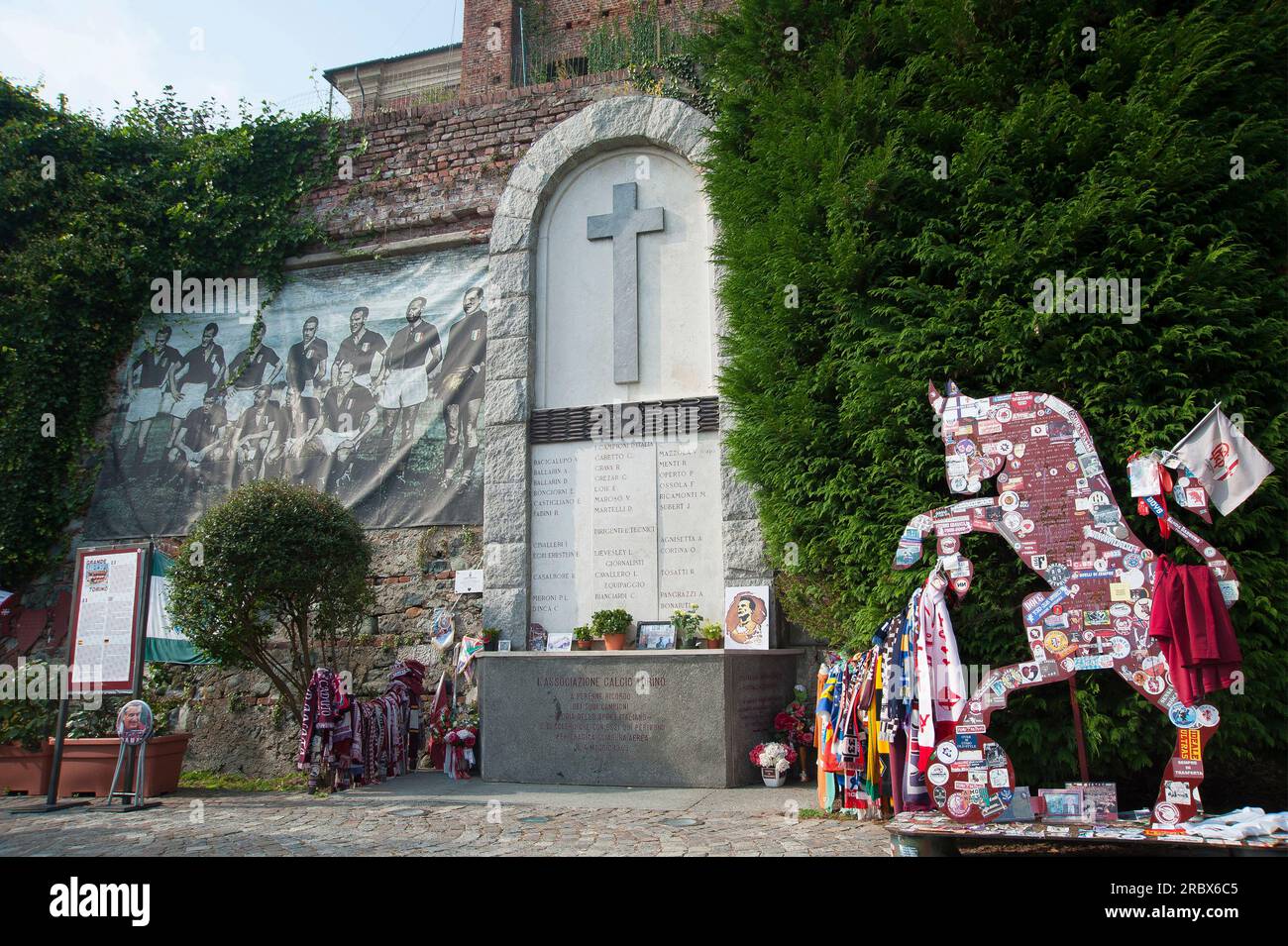 Accident of Turin soccer team 1949, Basilica di Superga, Turin, Piedmont,  Italy, Europe Stock Photo - Alamy