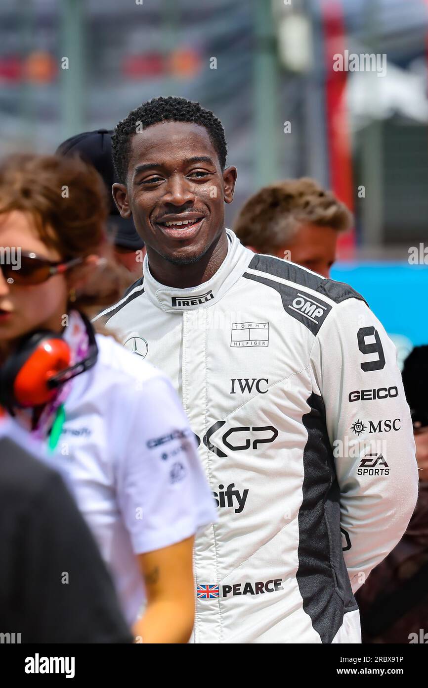 Damson Idris (BGR) Actor, impersonating a F1 driver of ApXGP during