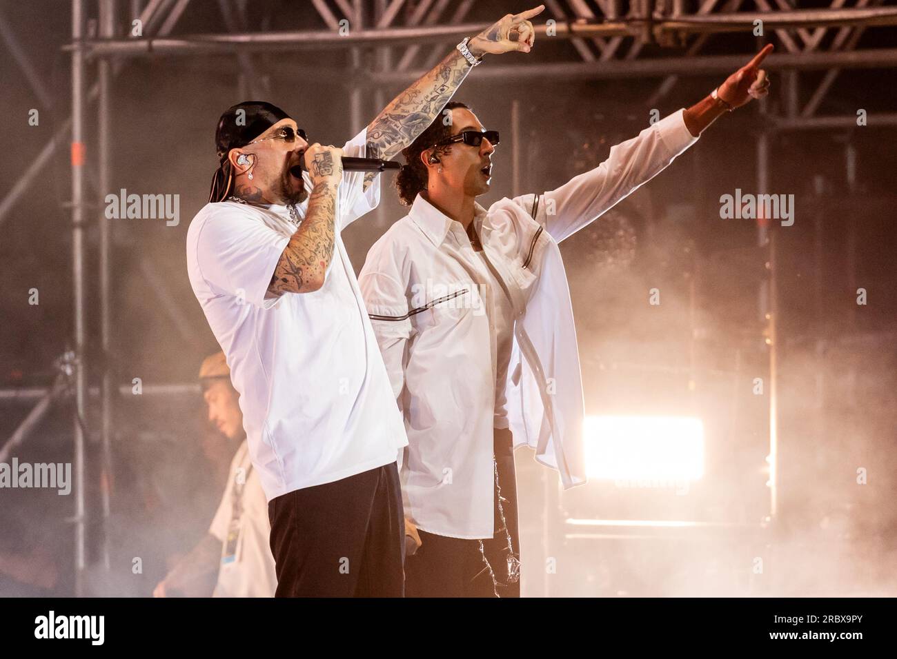 Milano, Italy. 10th July, 2023. Italian rapper and record producer ...