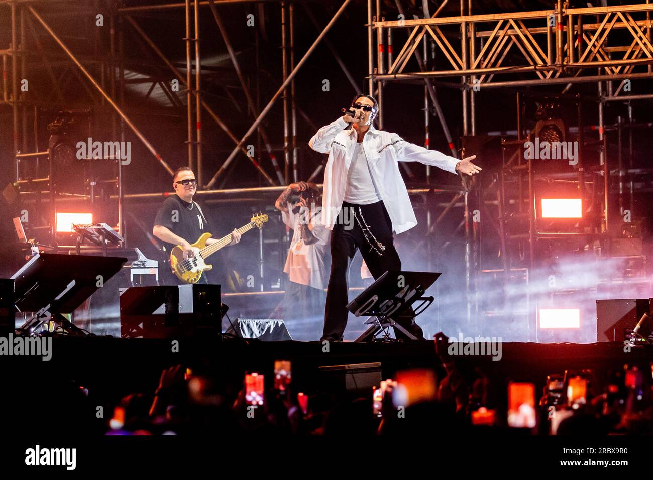 Milano, Italy. 10th July, 2023. Italian rapper and record producer ...