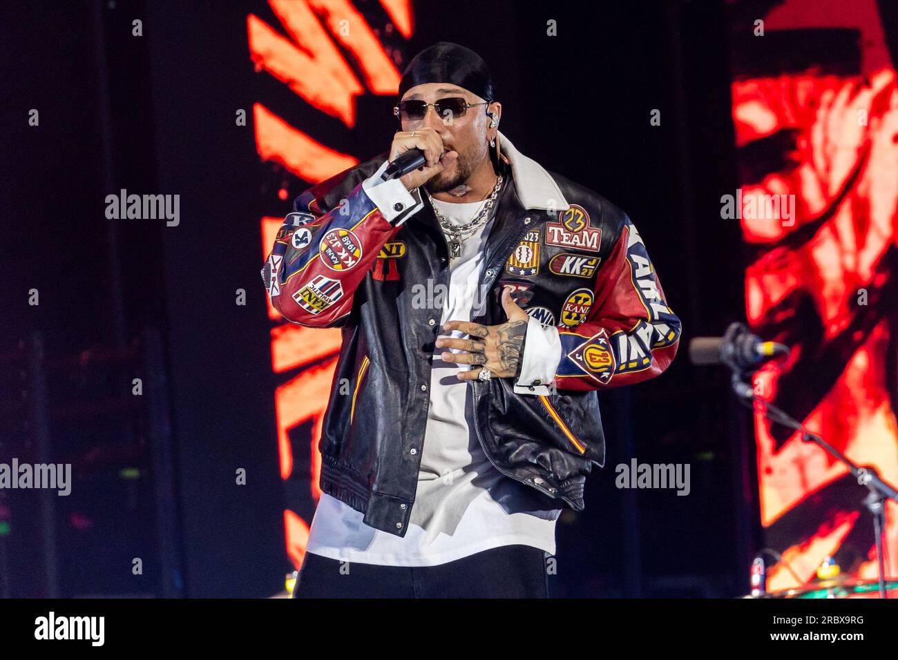 Milano, Italy. 10th July, 2023. Italian rapper and record producer ...