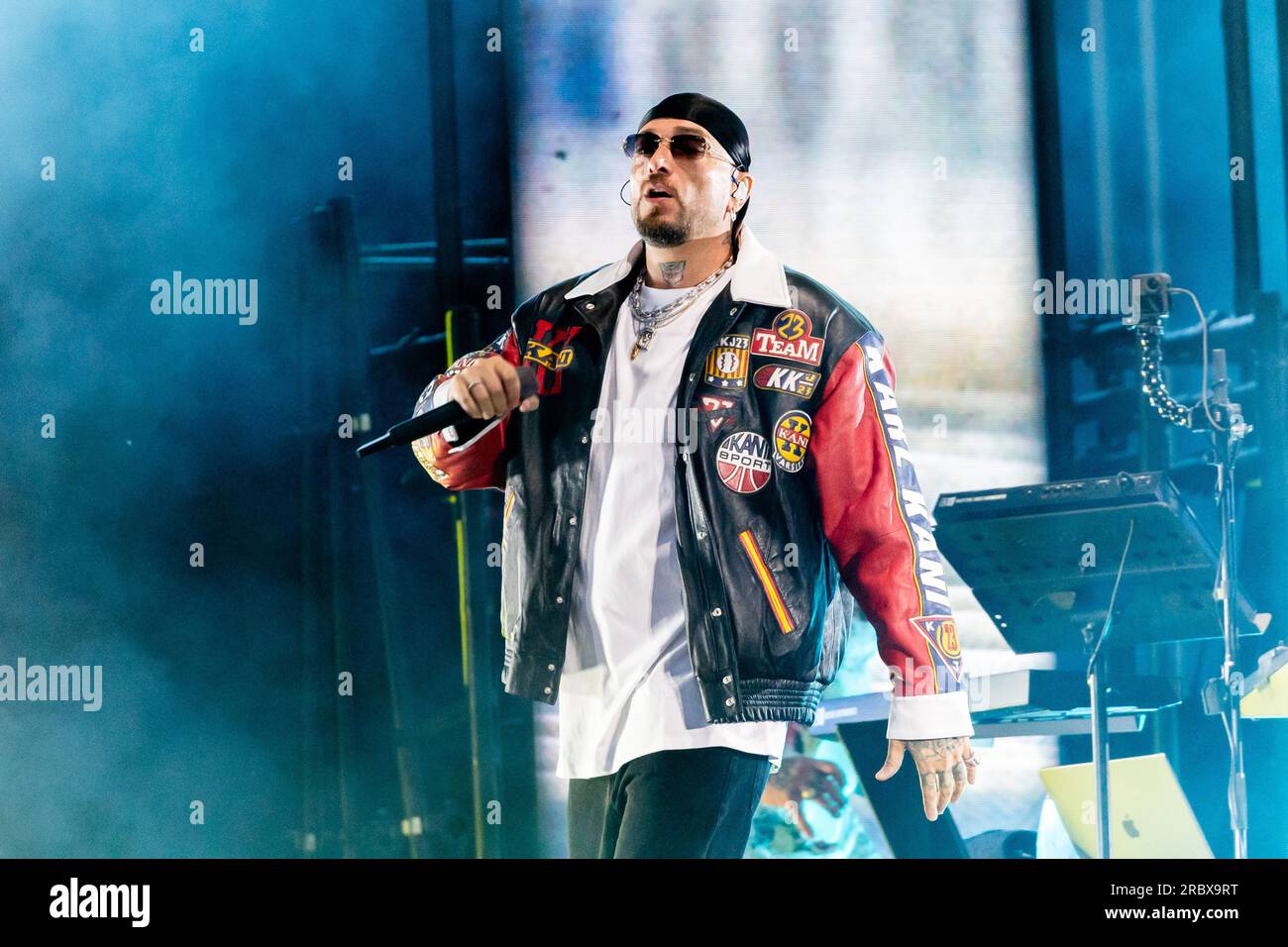 Milano, Italy. 10th July, 2023. Italian rapper and record producer ...