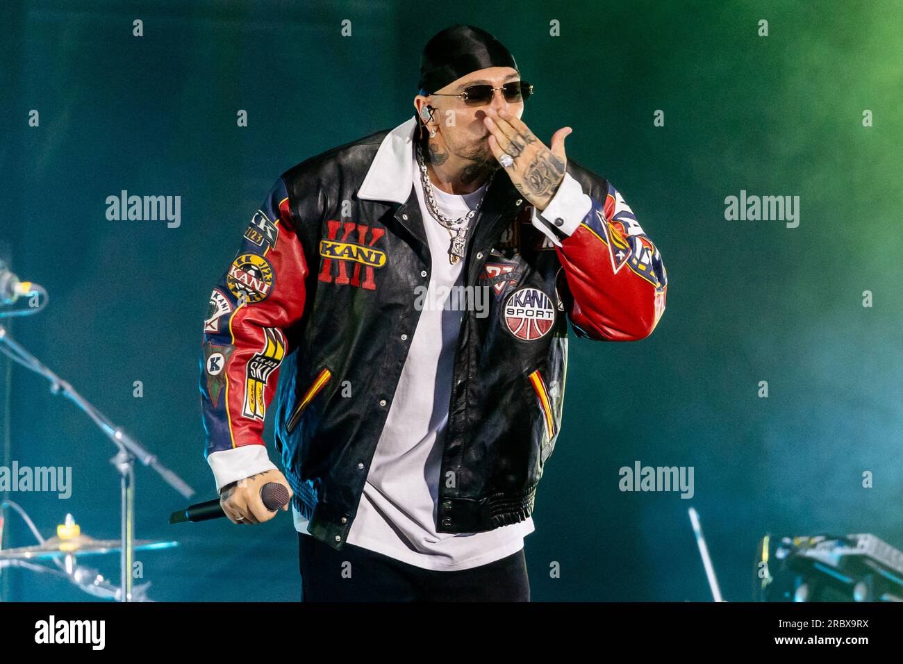 Milano, Italy. 10th July, 2023. Italian rapper and record producer ...