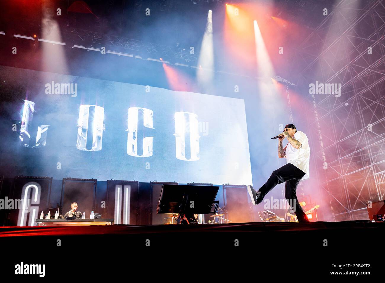 Milano, Italy. 10th July, 2023. Italian rapper and record producer ...