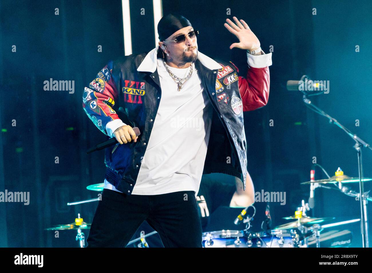 Milano, Italy. 10th July, 2023. Italian rapper and record producer ...