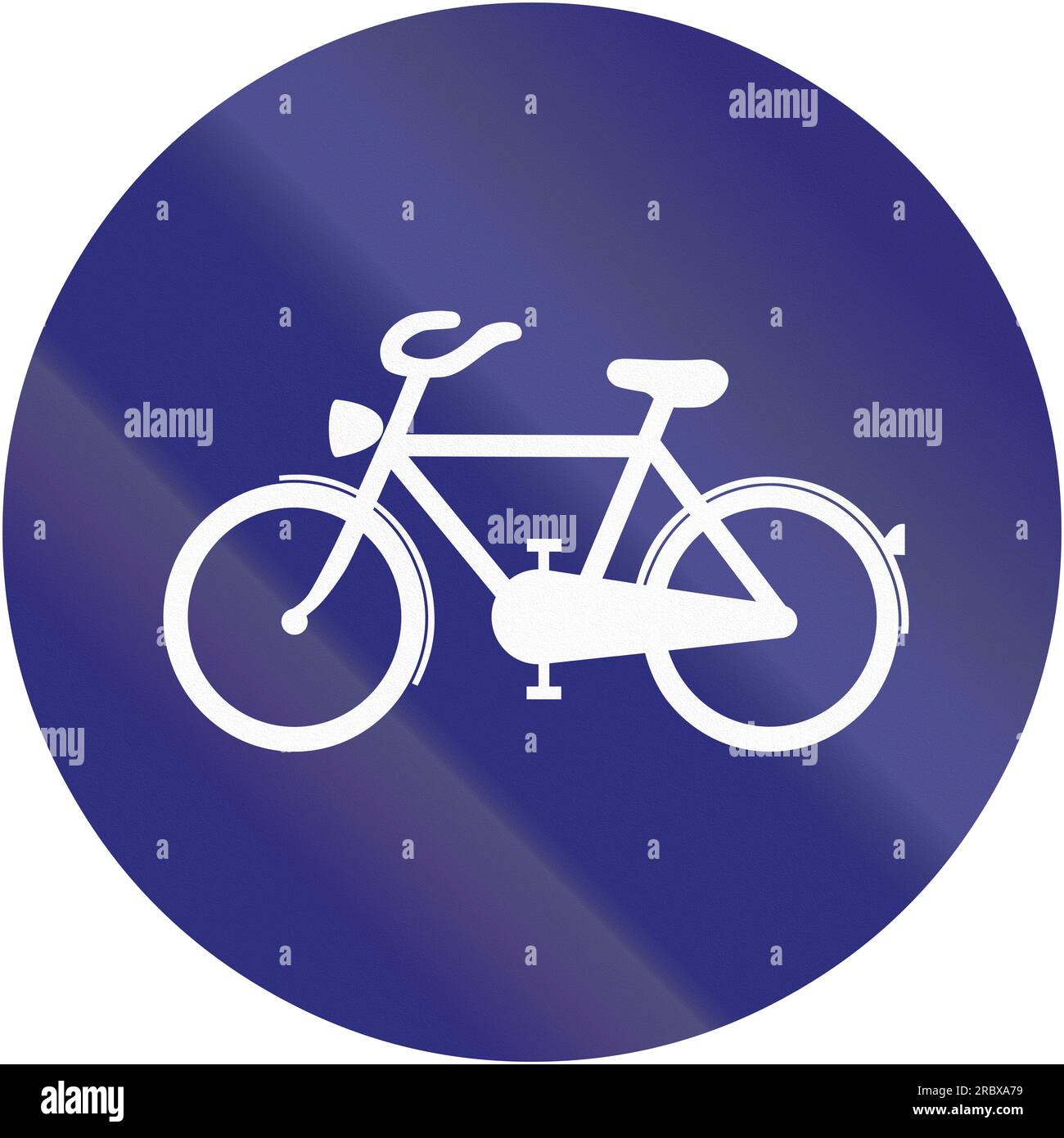 old-design-1956-of-a-german-bike-path-sign-stock-photo-alamy