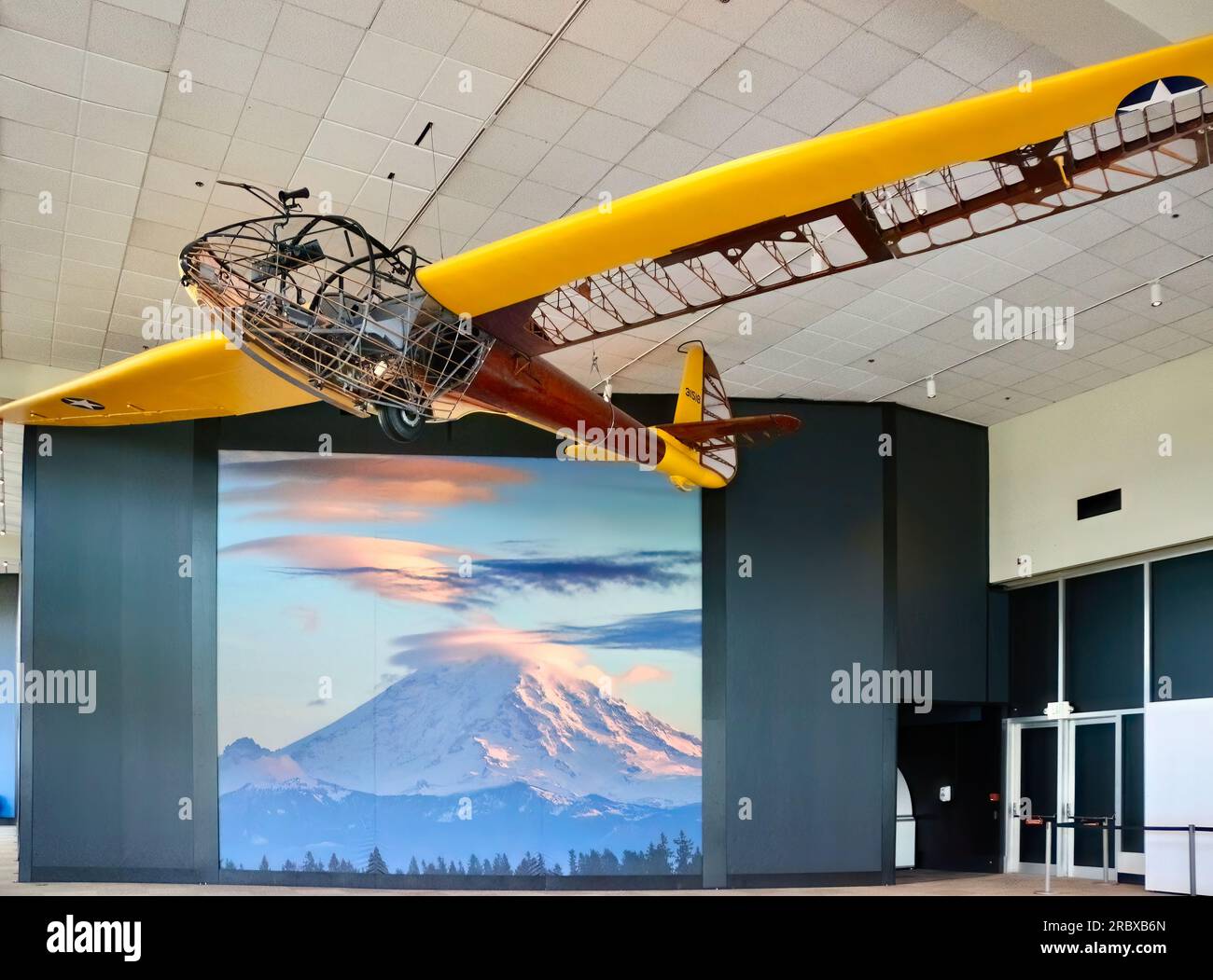 PrattRead PRG1 Glider with half cutaway to show construction The