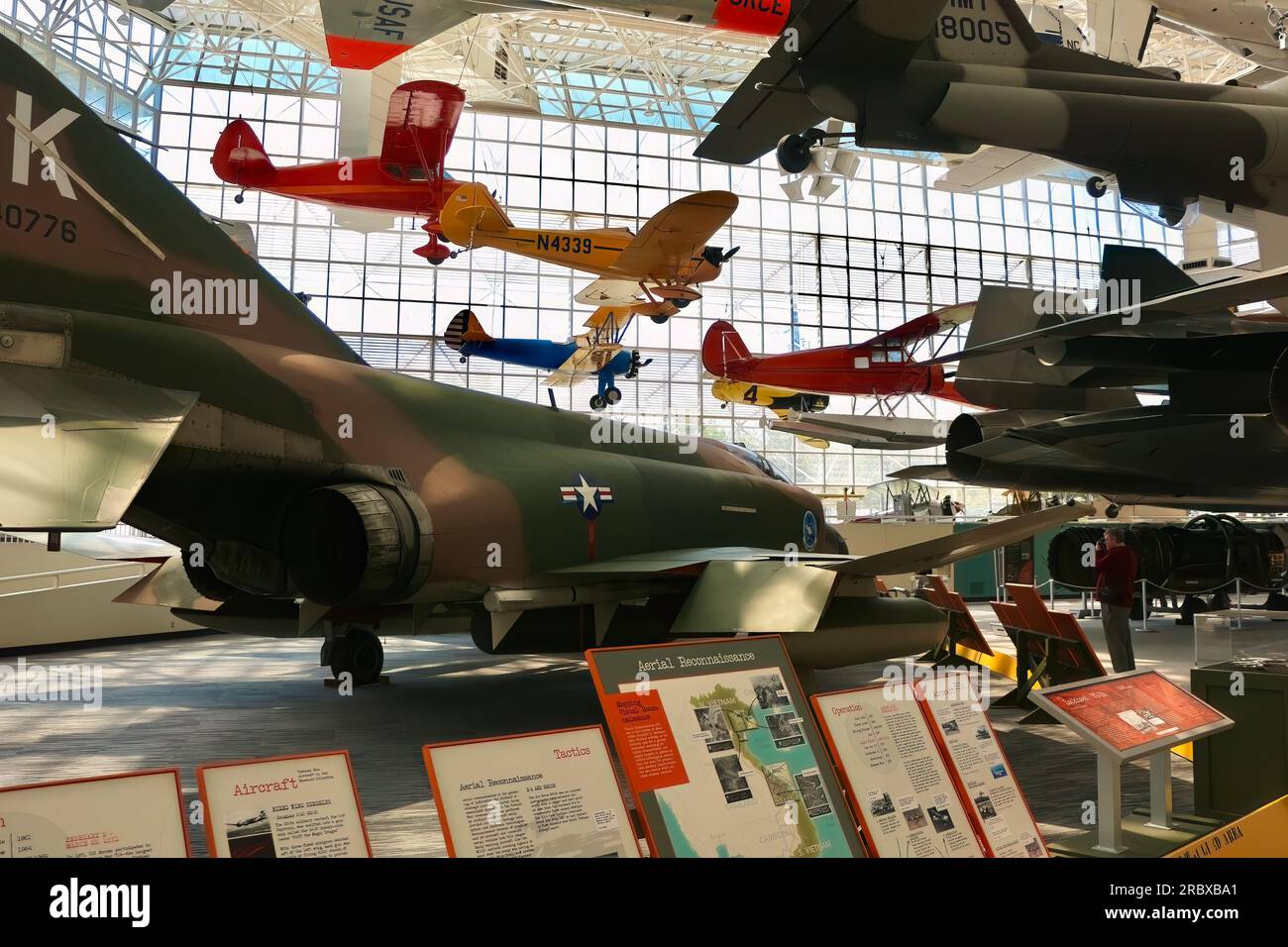 The Great Gallery with suspended aircraft The Museum of Flight Tukwila