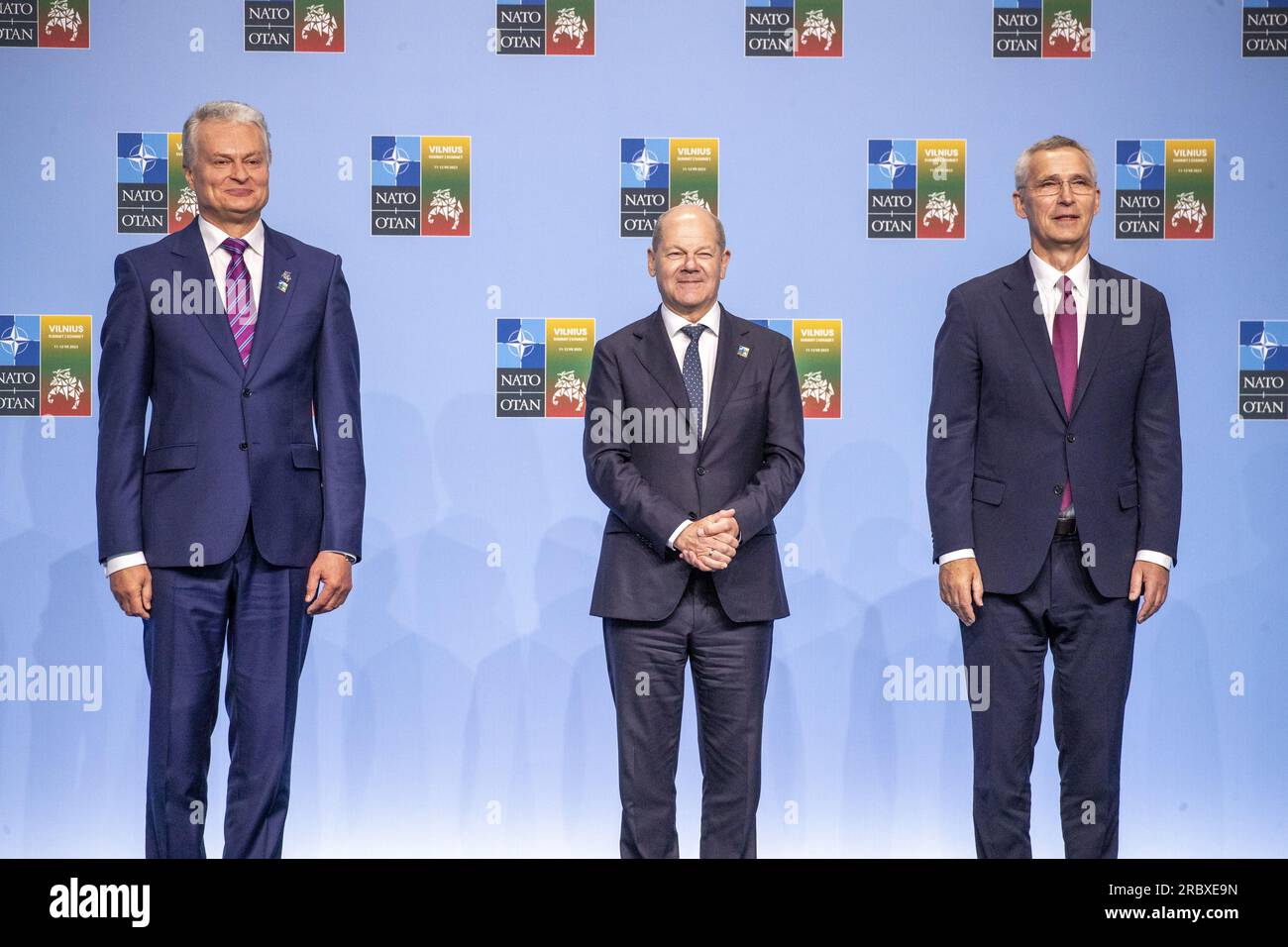 Vilnius, Lithuania. 11th July, 2023. Lithuania President Gitanas