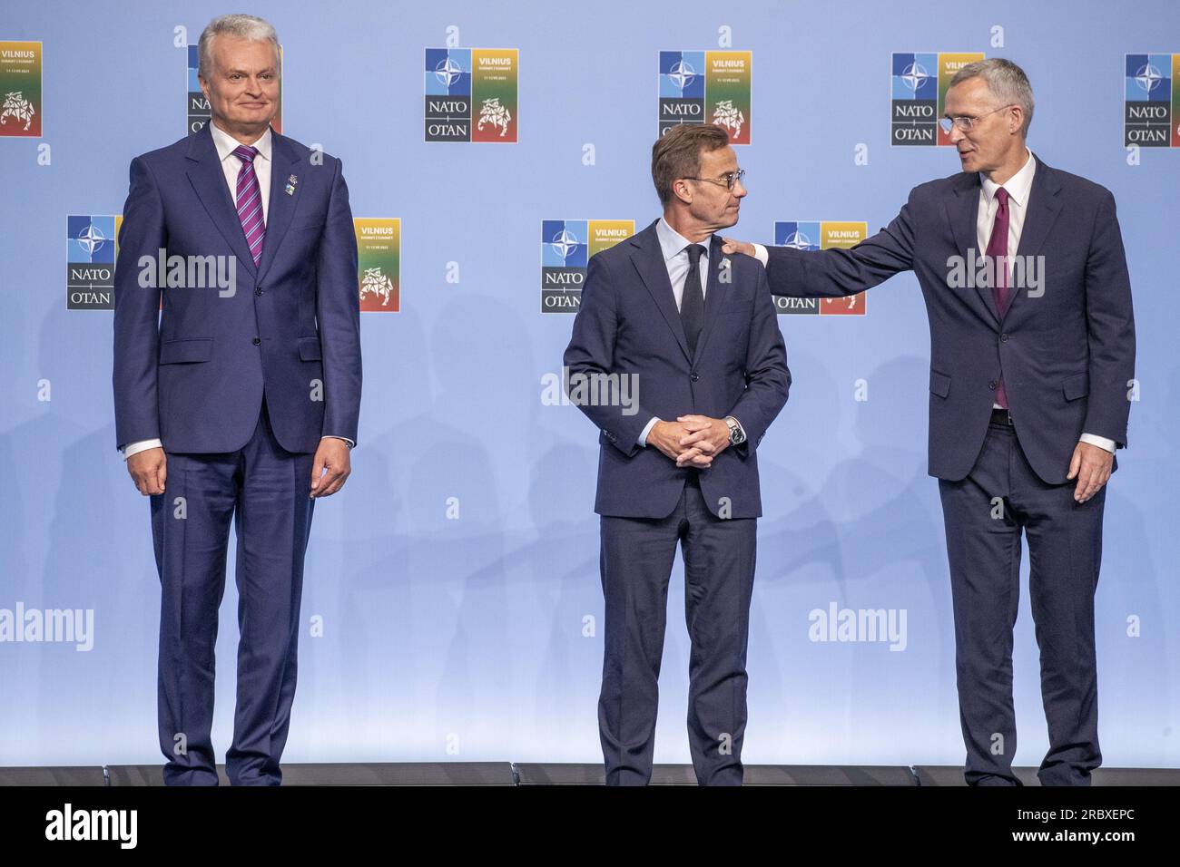 Vilnius, Lithuania. 11th July, 2023. Lithuania President Gitanas