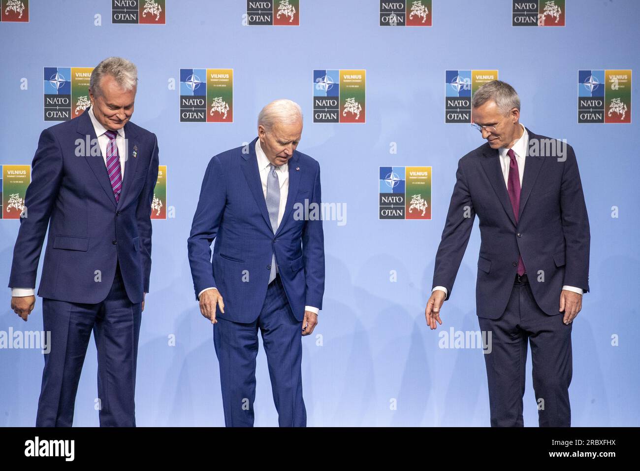 Vilnius, Lithuania. 11th July, 2023. Lithuania President Gitanas