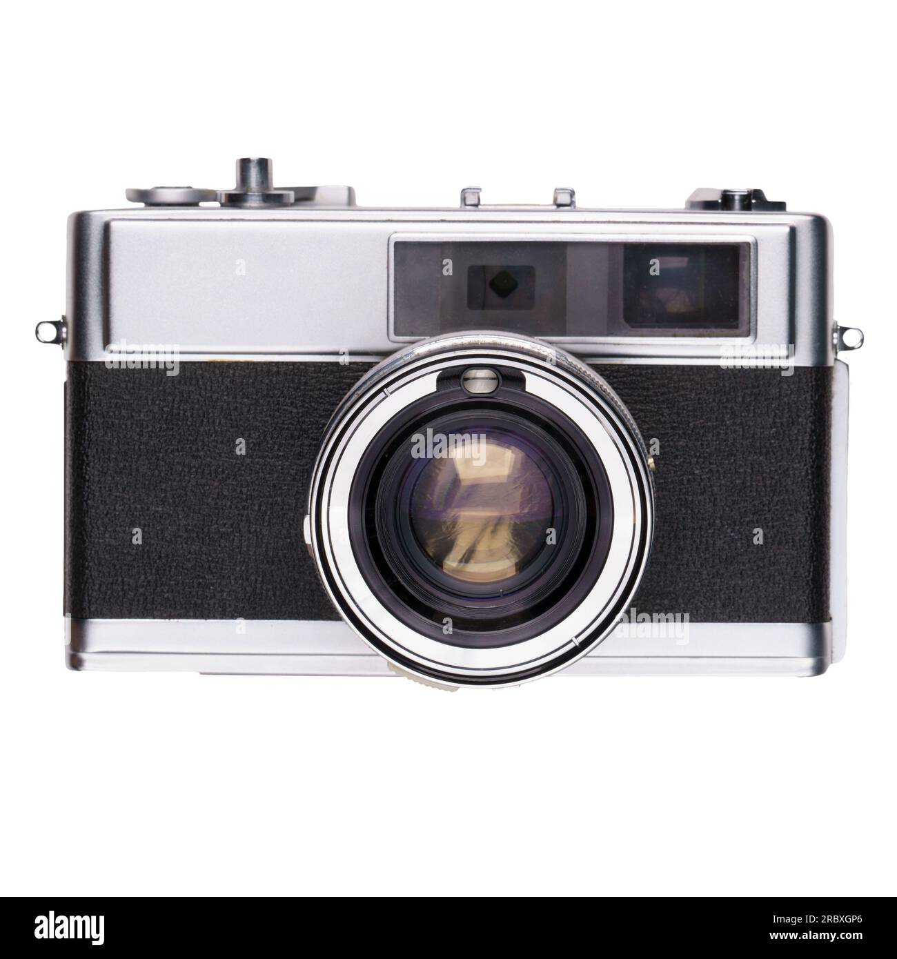 vintage old film camera isolated on white background Stock Photo - Alamy