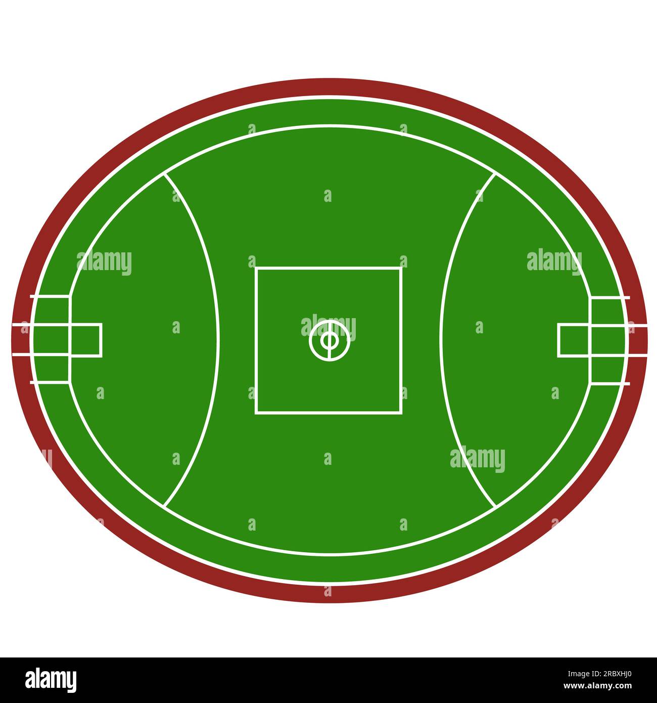 Australian football field icon. Australian rules football fields. flat ...