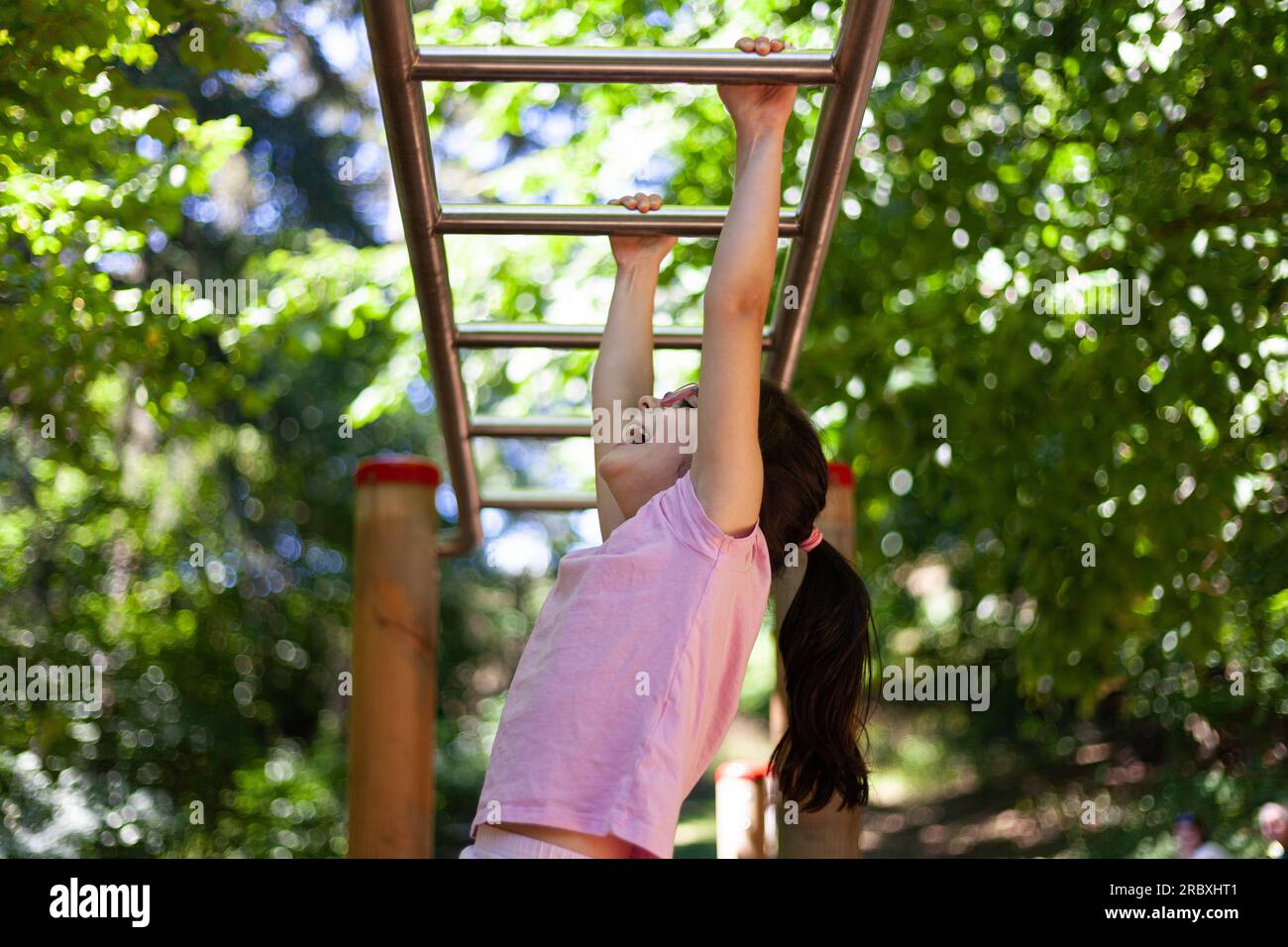 Monkey teaching young hires stock photography and images Alamy
